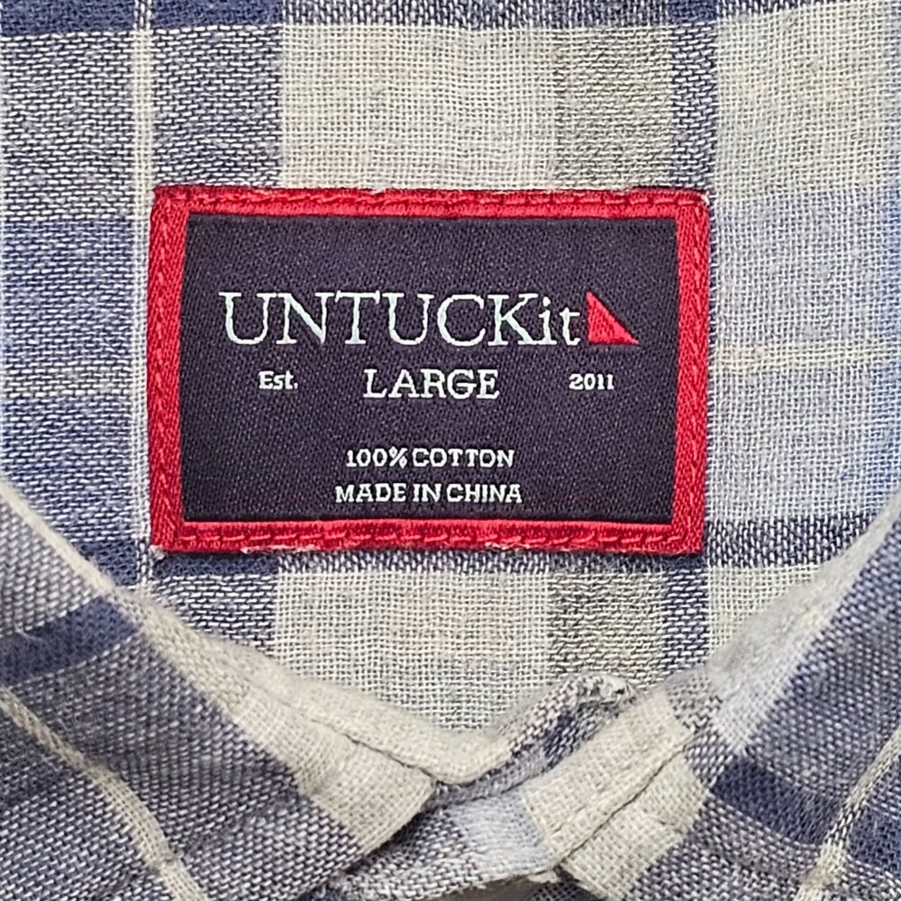 UNTUCKit Short Sleeve Button Down L - Picture 4 of 5